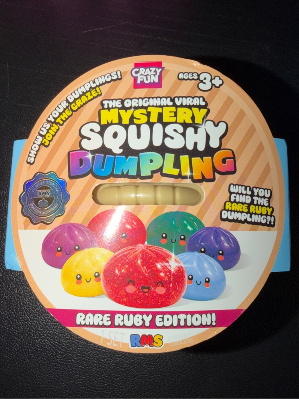 RMS Mystery Squishy Dumpling - Rare Ruby Edition!!!